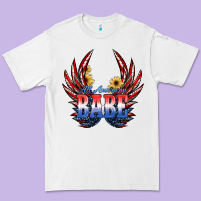All America Babe Premium Tee Designed By Jahusdesignshop