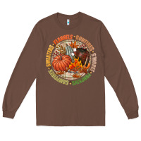 Chestnut Bonfires flannels smores campfires pumpkin Long Sleeve Tee - NancyCooperArtShop