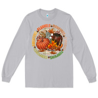 Moon Dust Bonfires flannels smores campfires pumpkin Long Sleeve Tee - NancyCooperArtShop