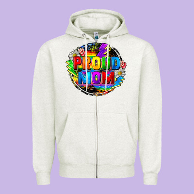 Proud Mom Lgbt Zipper Hoodie Designed By Fadigitalartstudio