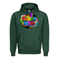 Sports Green proud mom lgbt Zipper Hoodie - FaDigitalArtStudio