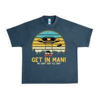Midnight Navy UFO Vintage Retro Alien Outerspace Spaceship Urban Heavy Tee - Bettercallsaul