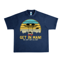 Navy UFO Vintage Retro Alien Outerspace Spaceship Urban Heavy Tee - Bettercallsaul
