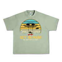 Oil Green UFO Vintage Retro Alien Outerspace Spaceship Urban Heavy Tee - Bettercallsaul