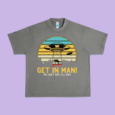 Ufo Vintage Retro Alien Outerspace Spaceship Urban Heavy Tee Designed By Bettercallsaul