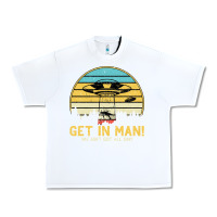 White UFO Vintage Retro Alien Outerspace Spaceship Urban Heavy Tee - Bettercallsaul