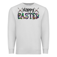 Dove Grey Happy Easter Premium Sweatshirt - CowhideDigitalArt