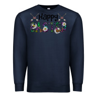 Navy Happy Easter Premium Sweatshirt - CowhideDigitalArt