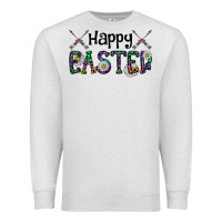 Oatmeal Heather Happy Easter Premium Sweatshirt - CowhideDigitalArt