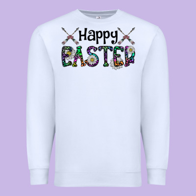 Happy Easter Premium Sweatshirt Designed By Cowhidedigitalart