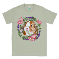Matcha Bunny Face With Floral Wreath Classic Tee - RanaPortraitStore