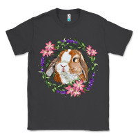 Bunny Face With Floral Wreath Classic Tee | Teevron