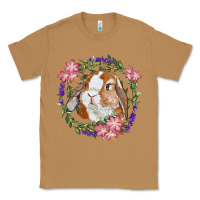 Toasted Coconut Bunny Face With Floral Wreath Classic Tee - RanaPortraitStore