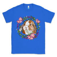 True Royal Bunny Face With Floral Wreath Classic Tee - RanaPortraitStore