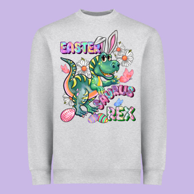Easter Saurus Rex Easter Day Heavyweight Sweatshirt Designed By Cowgirlartshop