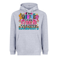 Heather Grey ive survived too many storms to be thered by raind Heavyweight Hoodie - CowhideDigitalArt