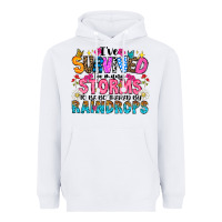 White ive survived too many storms to be thered by raind Heavyweight Hoodie - CowhideDigitalArt
