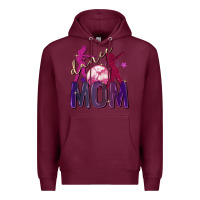 Burgundy Dance mom Mother's Day Premium Hoodie - FaDigitalArtStudio