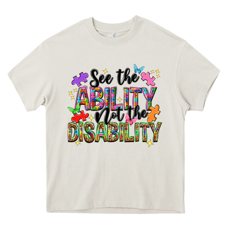 See The Ability Not The Disability Heavy Core Tee by NancyCooperArtShop | Teevron