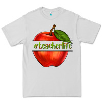 Dove Grey teacher life with apple Premium Tee - NancyCooperArtShop