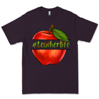 Plum teacher life with apple Premium Tee - NancyCooperArtShop