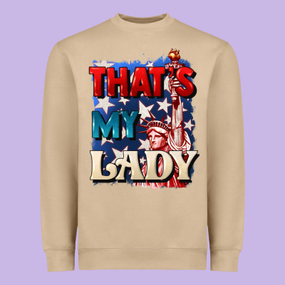 Thats My Lady 4th Of July Heavyweight Sweatshirt Designed By Cowgirlartshop