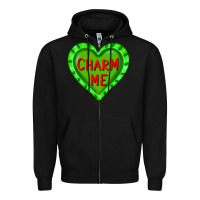 Black valentine's day hearts Zipper Hoodie - FaDigitalArtStudio