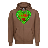 Chestnut valentine's day hearts Zipper Hoodie - FaDigitalArtStudio
