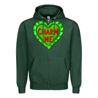 Valentine's Day Hearts Zipper Hoodie | Teevron