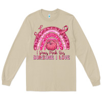 Mushroom i wear pink for someone i love Long Sleeve Tee - texasbilliewilder