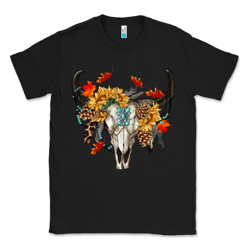 Fall Bull Skull Classic Tee by RanaPortraitStore | Teevron