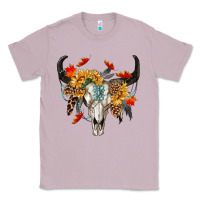 Lilac Fall Bull Skull Classic Tee - RanaPortraitStore