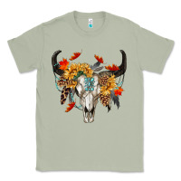 Matcha Fall Bull Skull Classic Tee - RanaPortraitStore