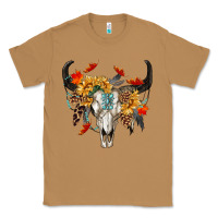 Toasted Coconut Fall Bull Skull Classic Tee - RanaPortraitStore