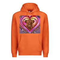 Carrot highland cow valentine's day Premium Hoodie - RanaPortraitStore