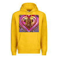 Lemon highland cow valentine's day Premium Hoodie - RanaPortraitStore