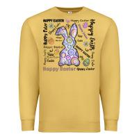 Antique Gold Happy Easter Premium Sweatshirt - CowhideDigitalArt