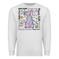 Oatmeal Heather Happy Easter Premium Sweatshirt - CowhideDigitalArt