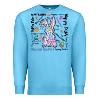 Ocean Blue Happy Easter Premium Sweatshirt - CowhideDigitalArt