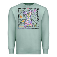 Seafoam Happy Easter Premium Sweatshirt - CowhideDigitalArt
