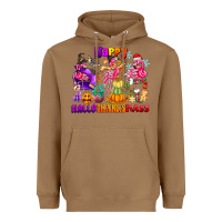 Toasted Coconut Happy Hallo Thanks Mas Heavyweight Hoodie - CowhideDigitalArt
