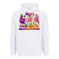 White Happy Hallo Thanks Mas Heavyweight Hoodie - CowhideDigitalArt