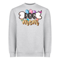 Heather Grey Easter Dog Mom Easter Day Heavyweight Sweatshirt - CowGirlArtShop