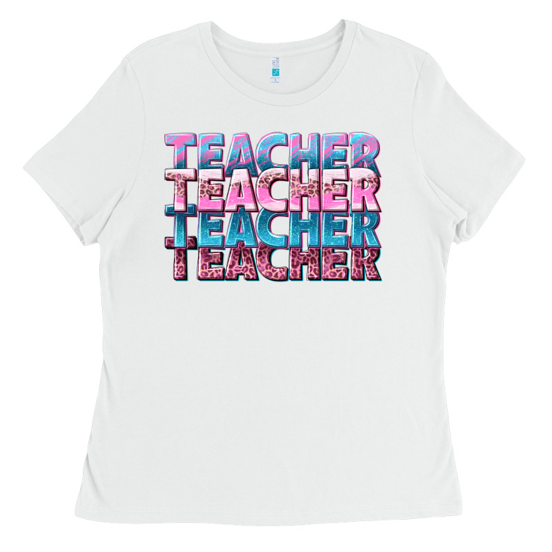 Teacher Stacked Ladies Tee by NancyCooperArtShop | Teevron