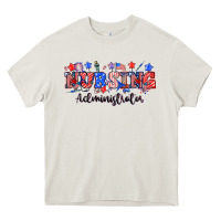 Cream 4th of july nursing administrator Heavy Core Tee - NancyCooperArtShop