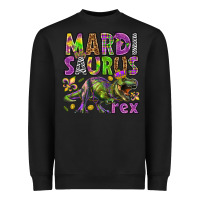 Black Mardi Saurus Rex Heavyweight Sweatshirt - HowdyJamesFarm