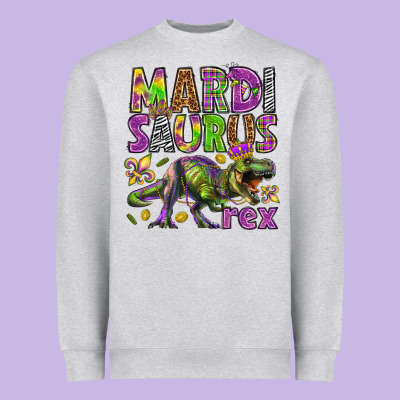 Mardi Saurus Rex Heavyweight Sweatshirt Designed By Howdyjamesfarm