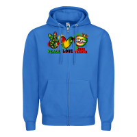 True Royal peace love juneteenth Zipper Hoodie - FaDigitalArtStudio