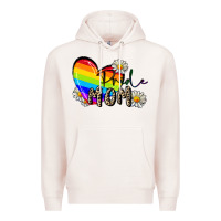 Pale Pink Pride Mom Mother's Day Premium Hoodie - FaDigitalArtStudio