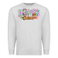 Dove Grey Happy Easter Premium Sweatshirt - CowhideDigitalArt